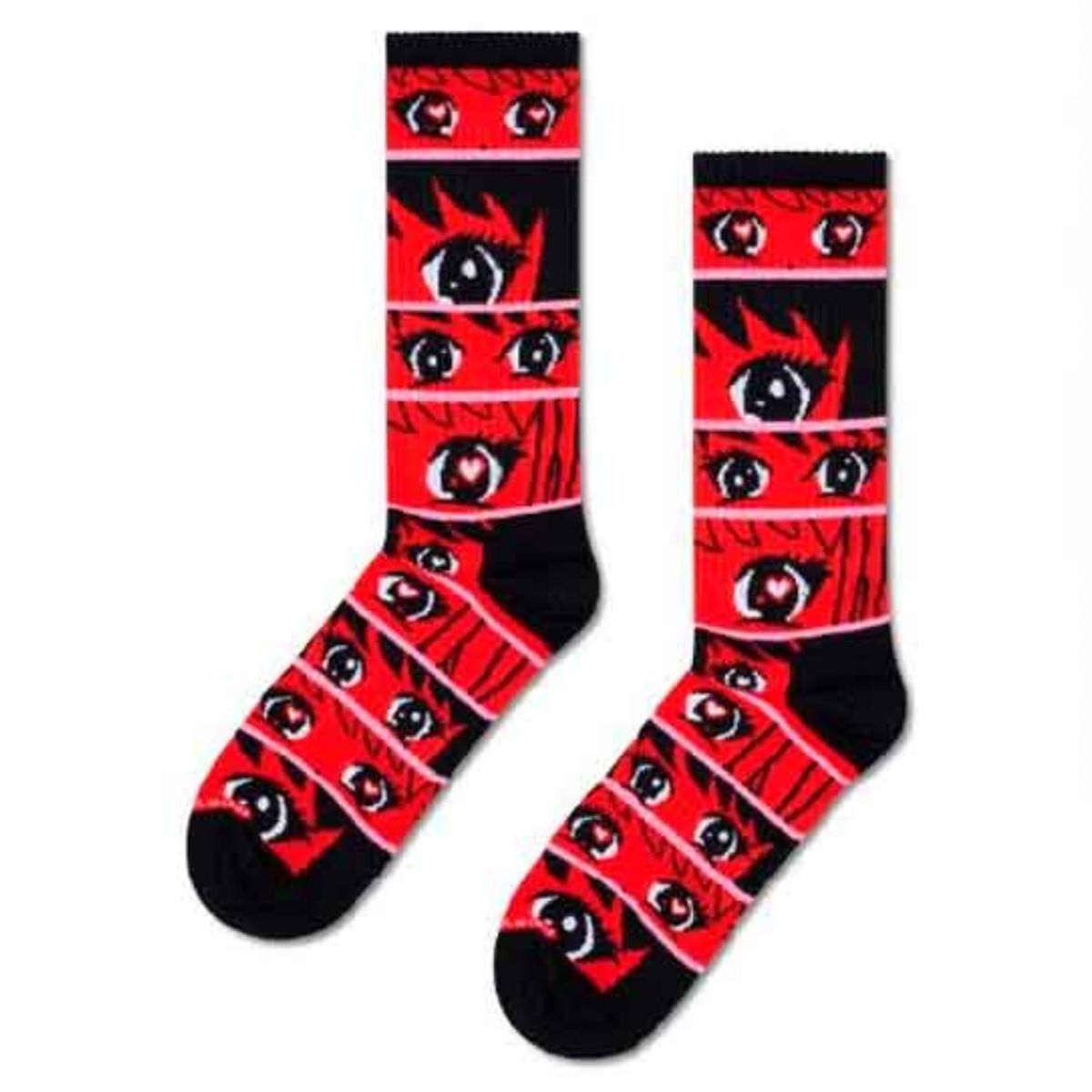 HAPPY SOCKS - Calcetín Algodón Anime Stripes Sneaker Hombre Happy Socks