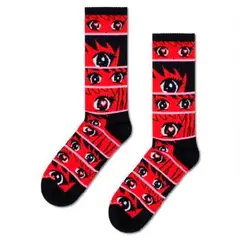 HAPPY SOCKS - Calcetín Algodón Anime Stripes Sneaker Hombre