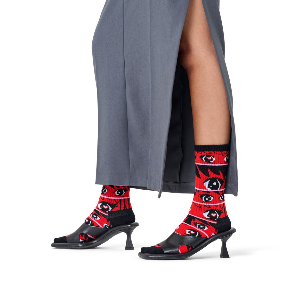 HAPPY SOCKS - Calcetín Algodón Anime Stripes Sneaker Hombre Happy Socks