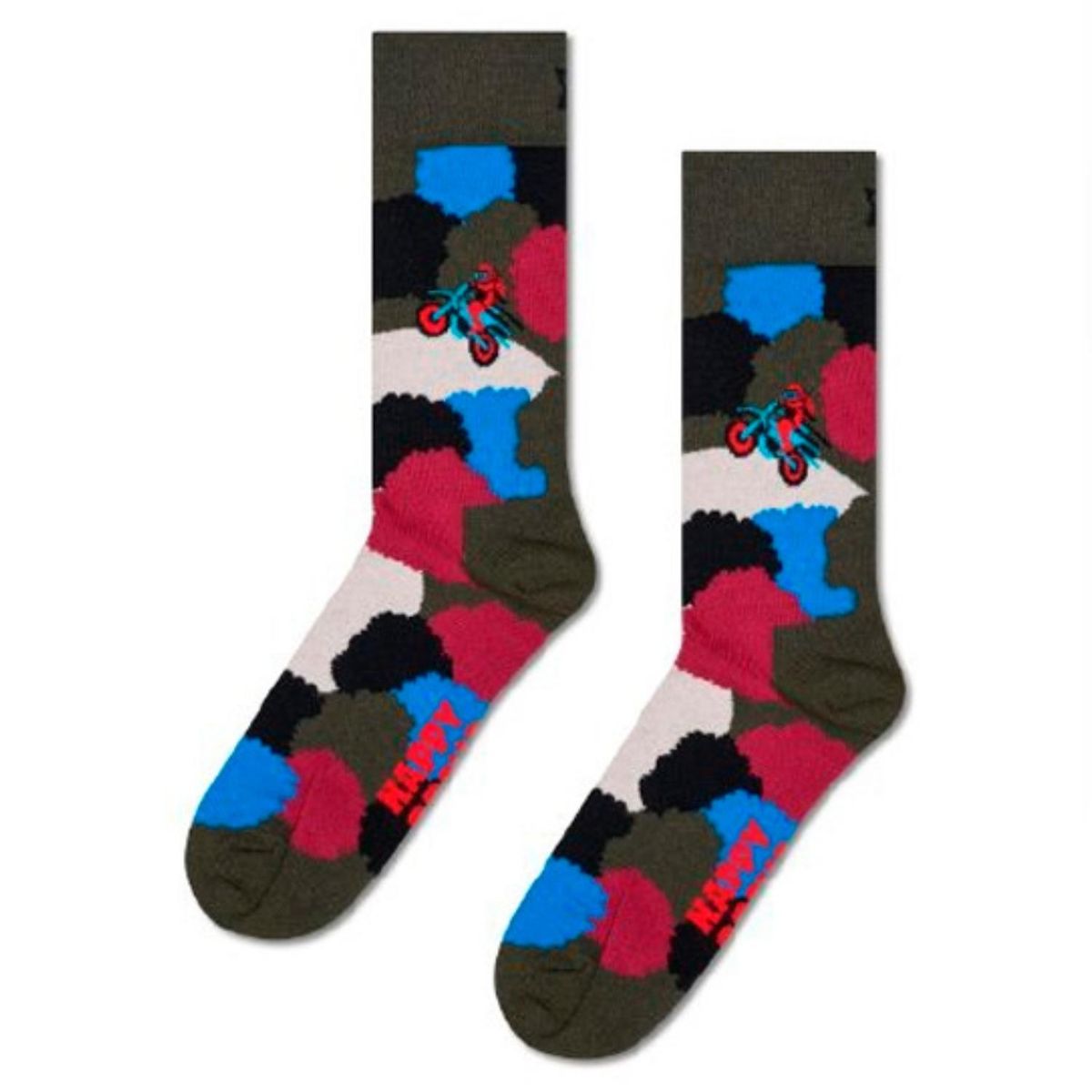 HAPPY SOCKS - Calcetín Algodón Motor Bike Speed Hombre Happy Socks