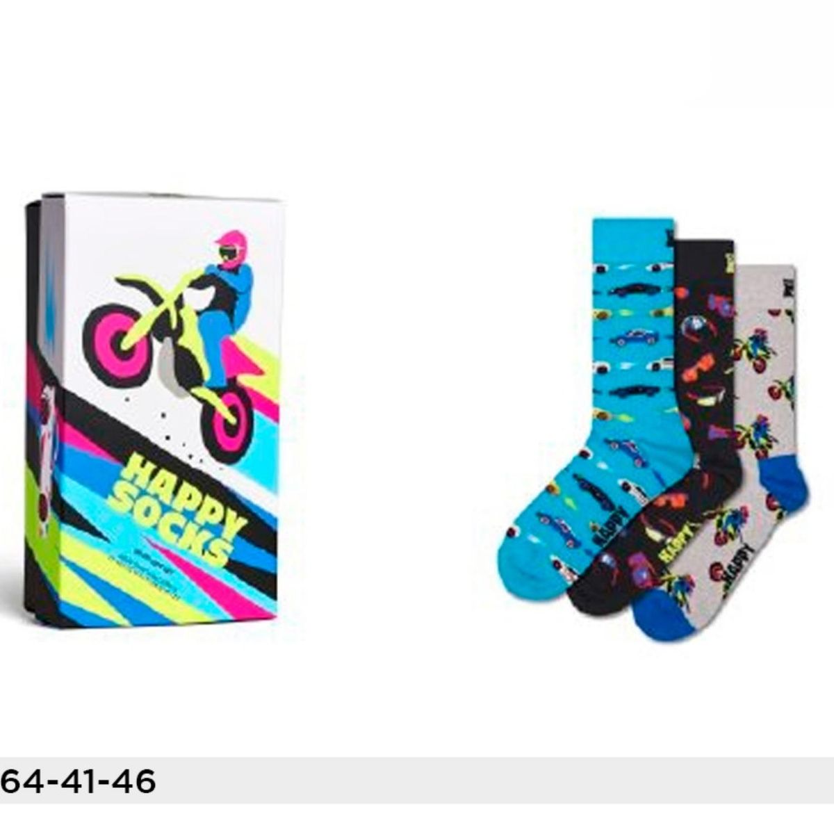 HAPPY SOCKS - Pack 3 Calcetines Algodón Happy Socks