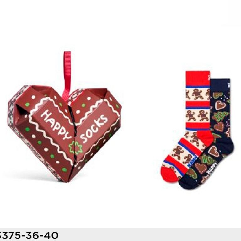 HAPPY SOCKS Pack 2 Calcetines Navidad Algodón