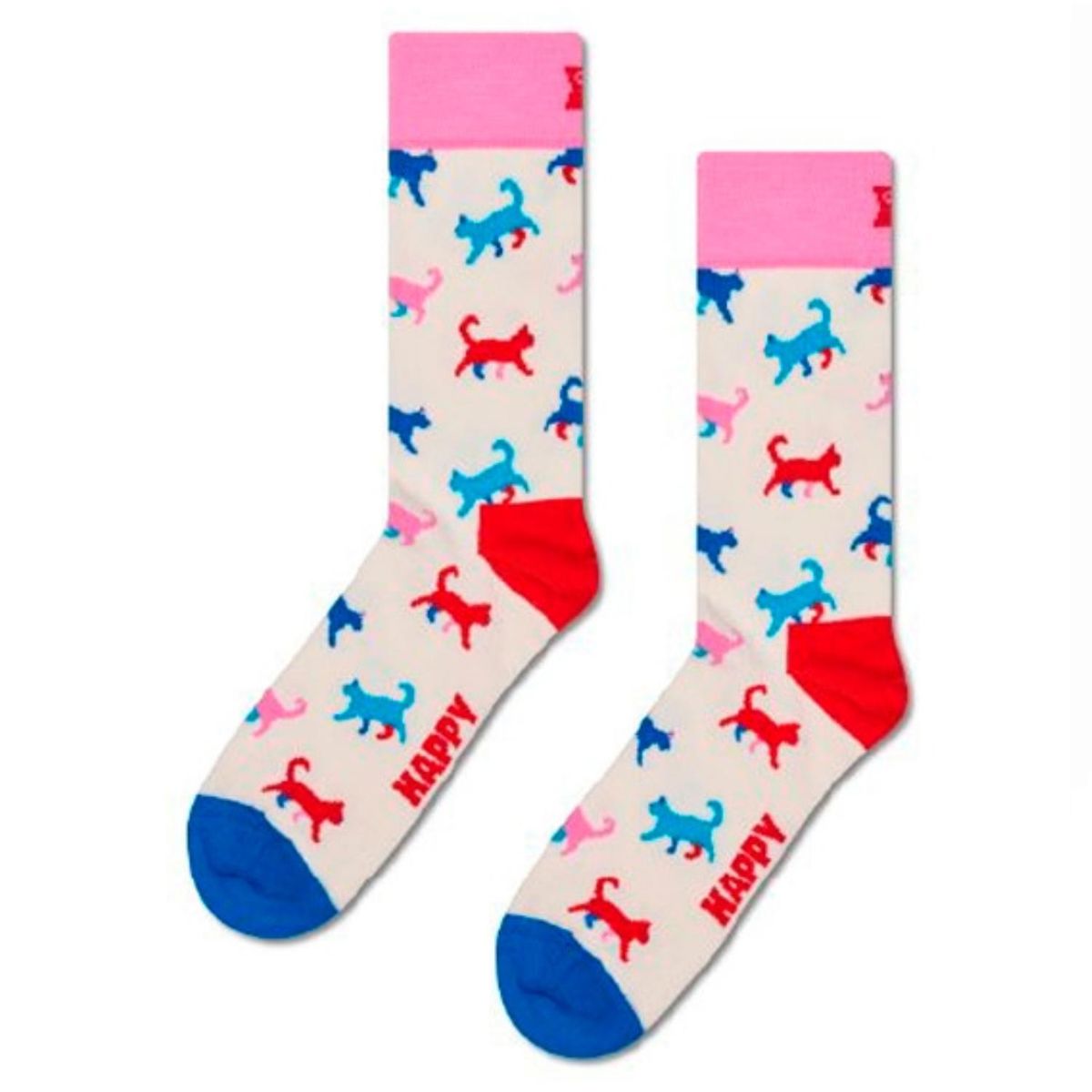HAPPY SOCKS - Calcetín Algodón Kitten Love Hombre Happy Socks