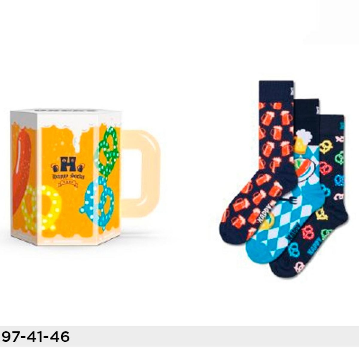 HAPPY SOCKS - Pack 3 Calcetines Algodón Cerveza Happy Socks