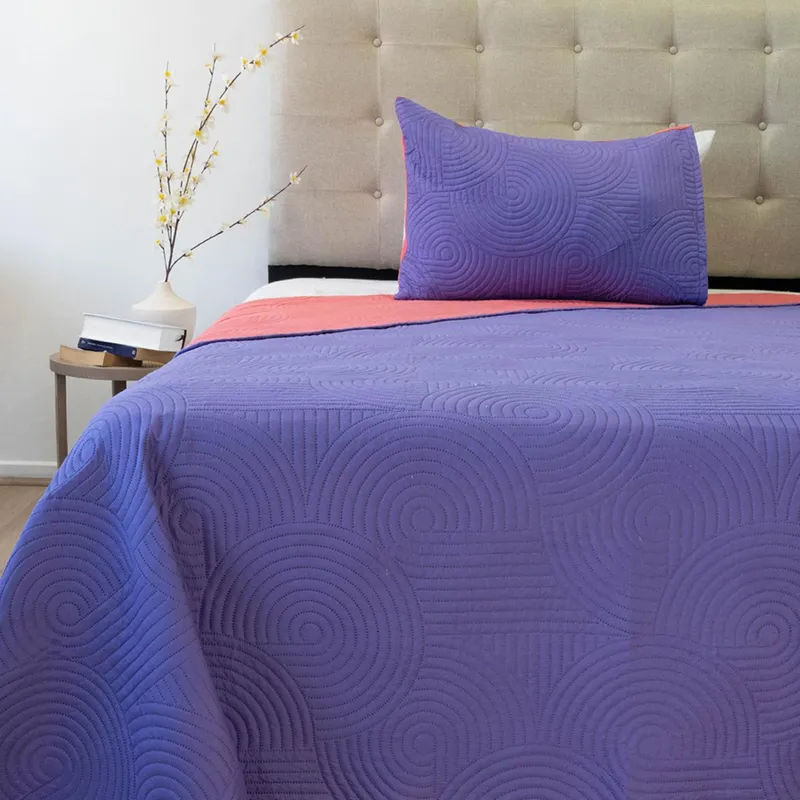 DORAL - Cubrecama Quilt Hotpress Bicolor Doral