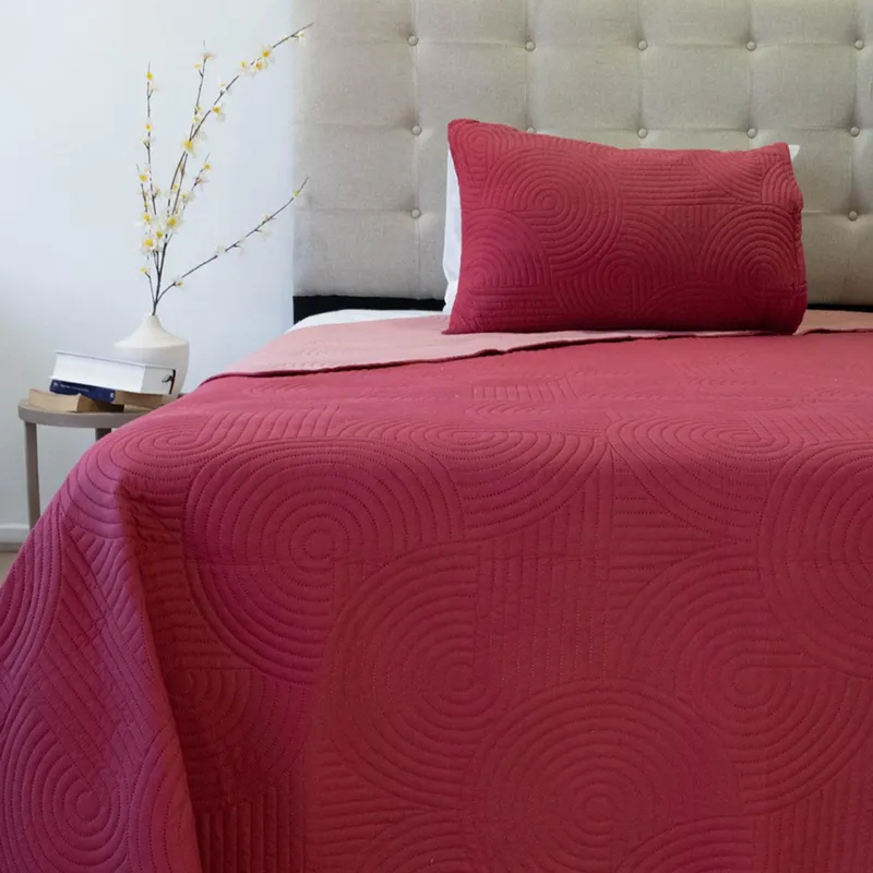 DORAL - Cubrecama Quilt Hotpress Bicolor Doral