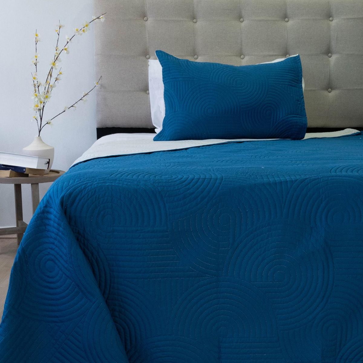 DORAL - Cubrecama Quilt Hotpress Bicolor Doral