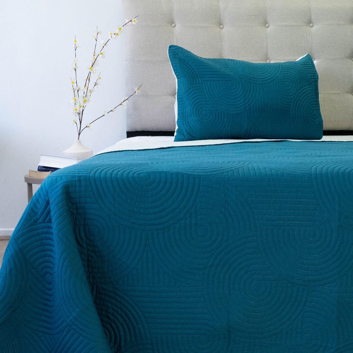 DORAL - Cubrecama Quilt Hotpress Bicolor Doral