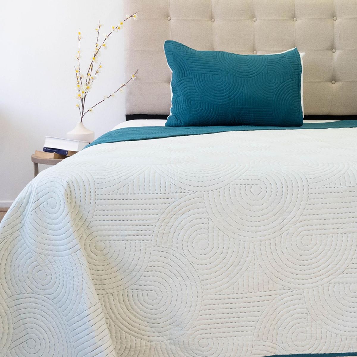 DORAL - Cubrecama Quilt Hotpress Bicolor Doral