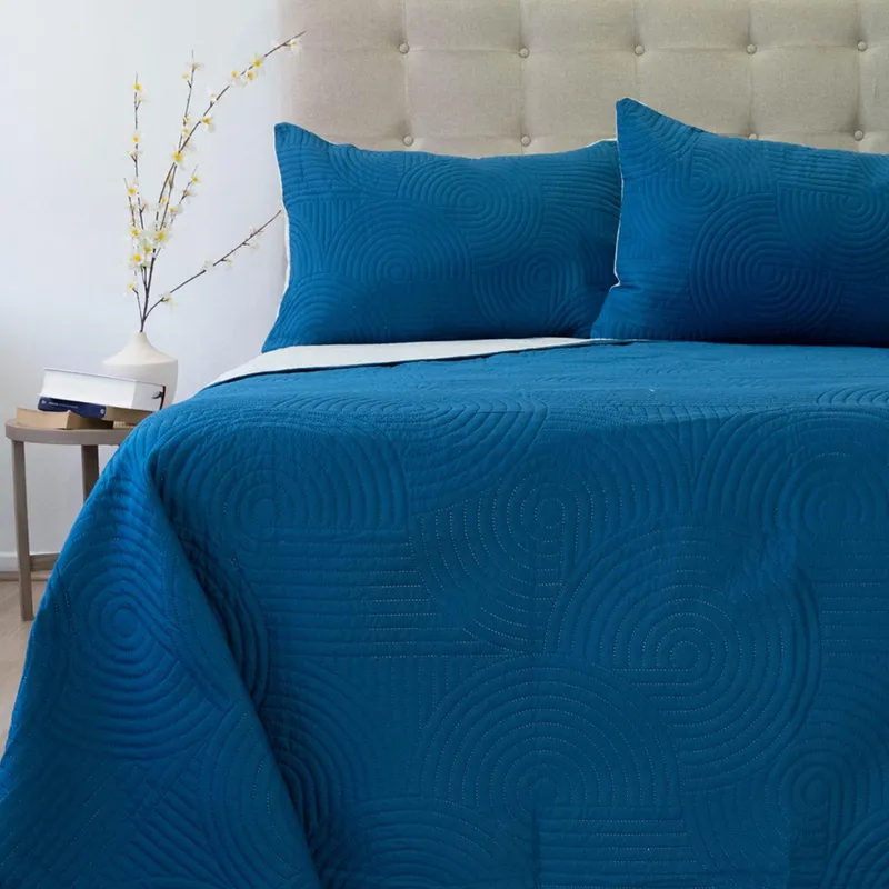 DORAL - Cubrecama Quilt Hotpress Bicolor Doral