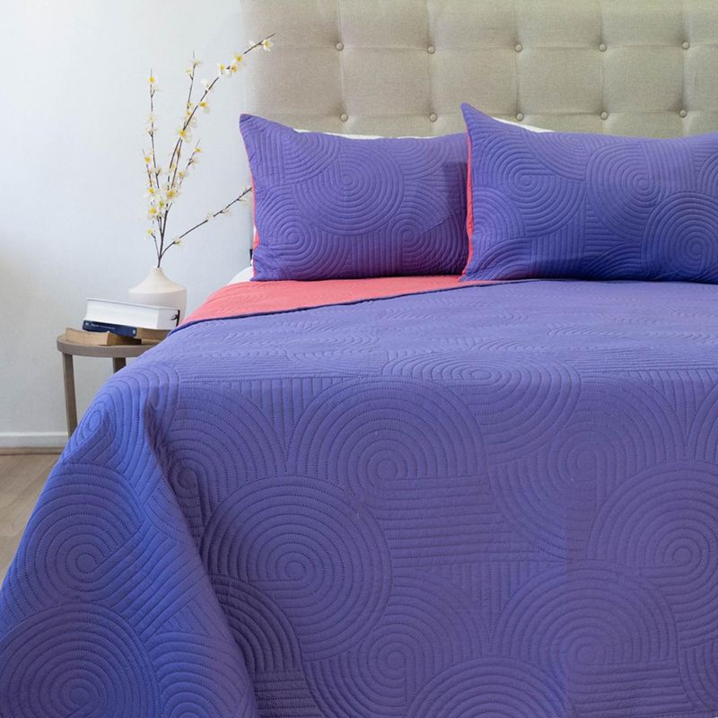 DORAL - Cubrecama Quilt Hotpress Bicolor Doral