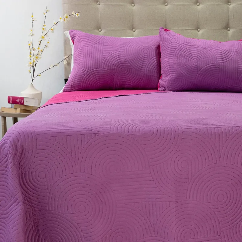 DORAL - Cubrecama Quilt Hotpress Bicolor Doral