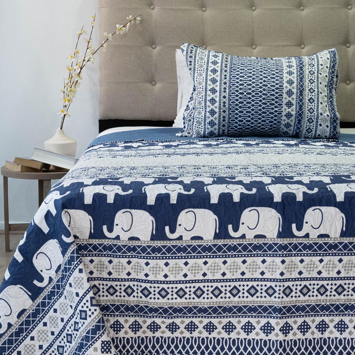 DORAL - Quilt Hotpress Estampado Origins D9 1.5 Plazas Doral