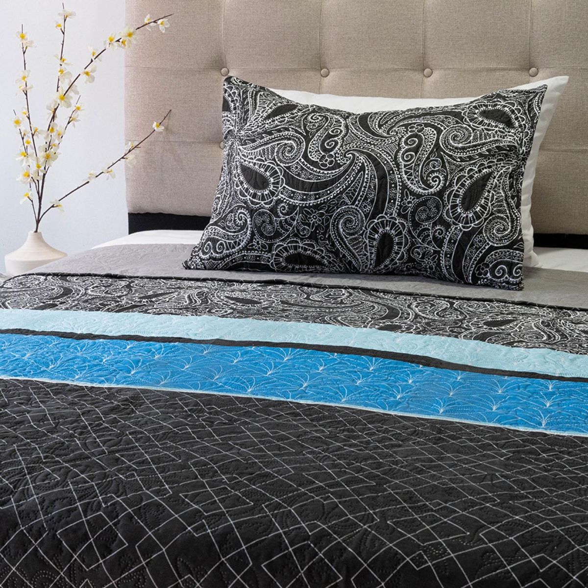 DORAL - Cubrecama Quilt Estampado D13 Doral