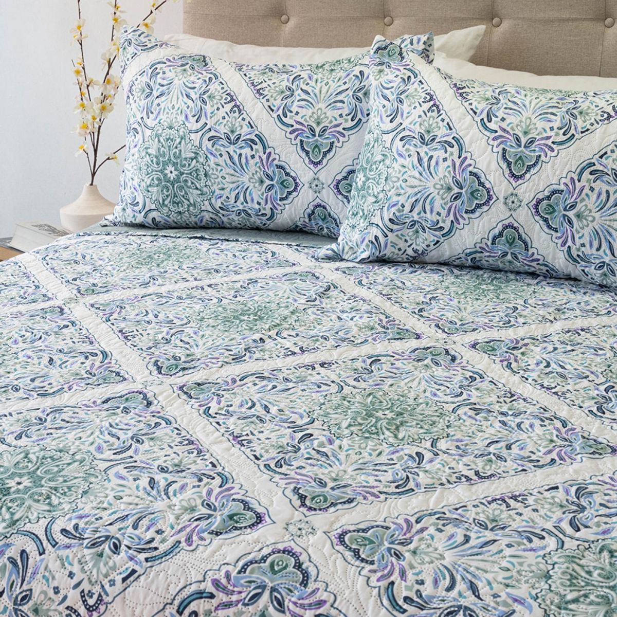 DORAL - Cubrecama Quilt Estampado D15 Doral