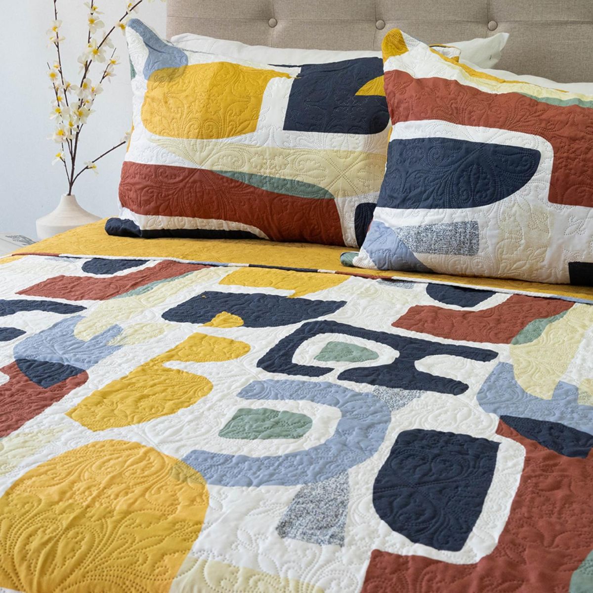DORAL - Cubrecama Quilt Estampado D16 Doral