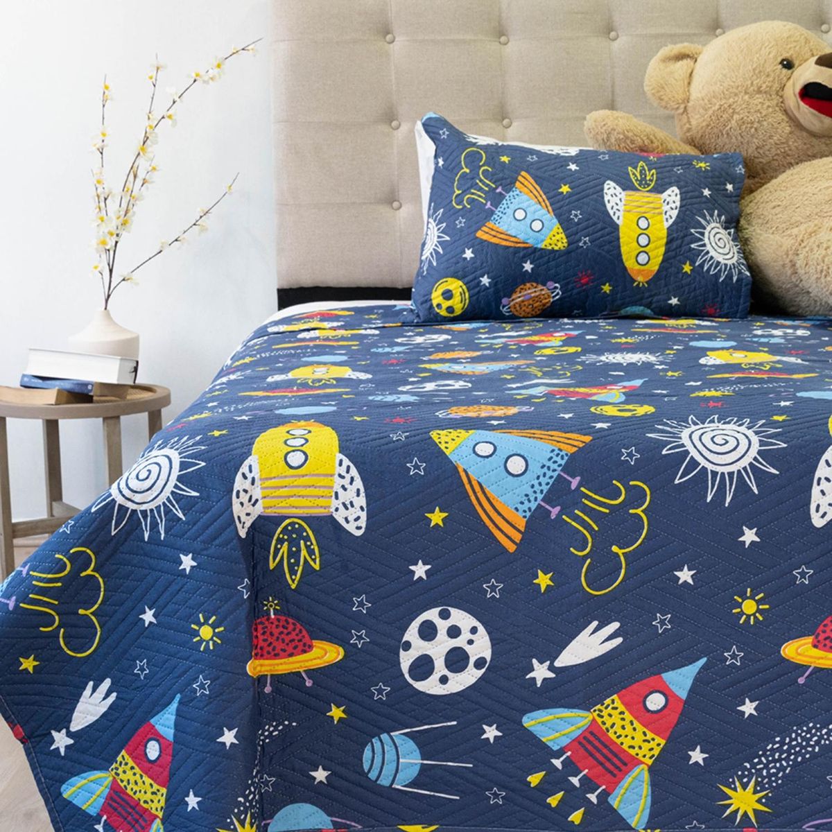 DORAL - Quilt Hotpress Infantil Espacio 1.5 Plazas Doral