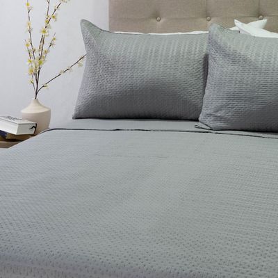 Imagen 2 del producto Quilt Boston Gris 2.5 Plazas