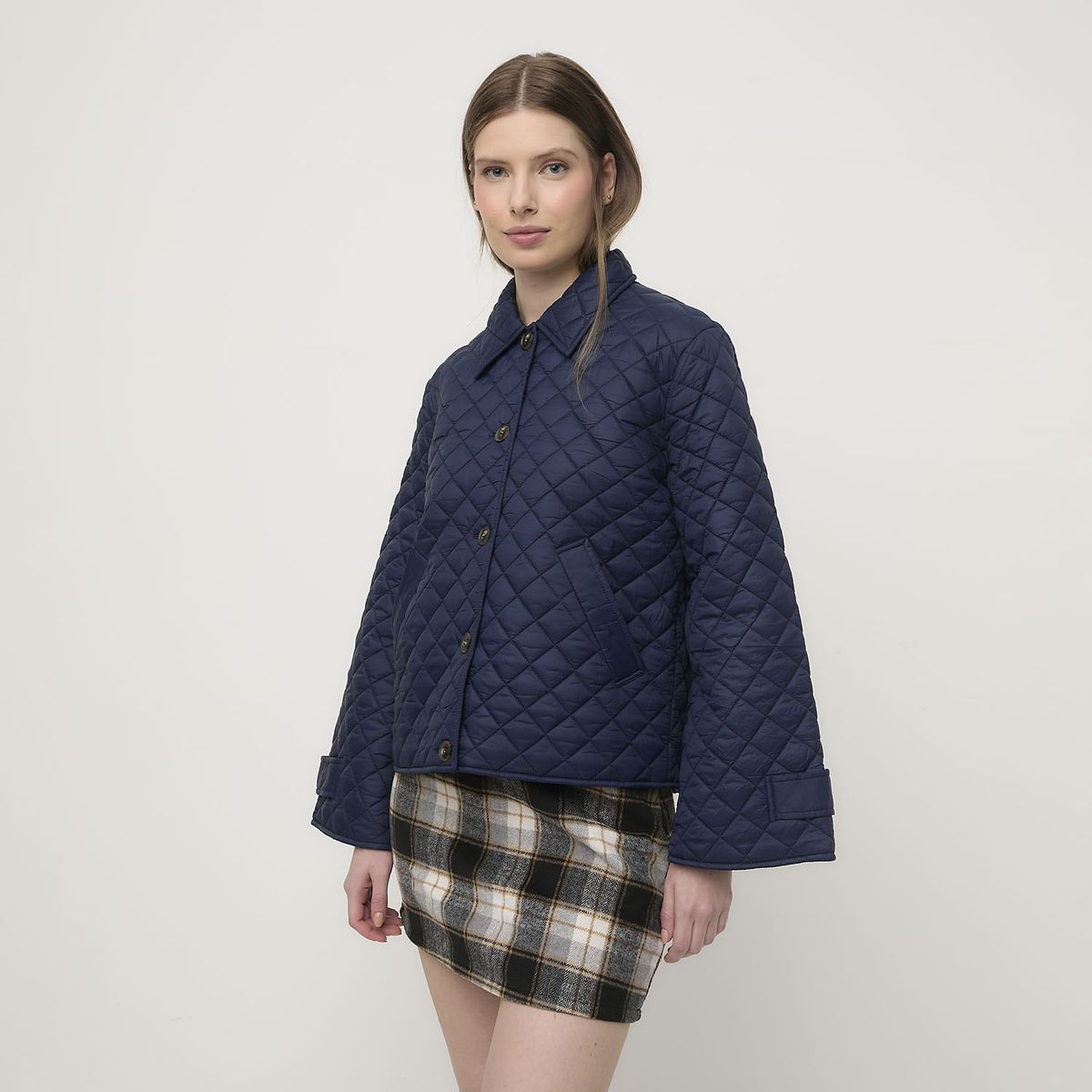 VERO MODA - Chaqueta Acolchada Cuello Polo Mujer Vero Moda