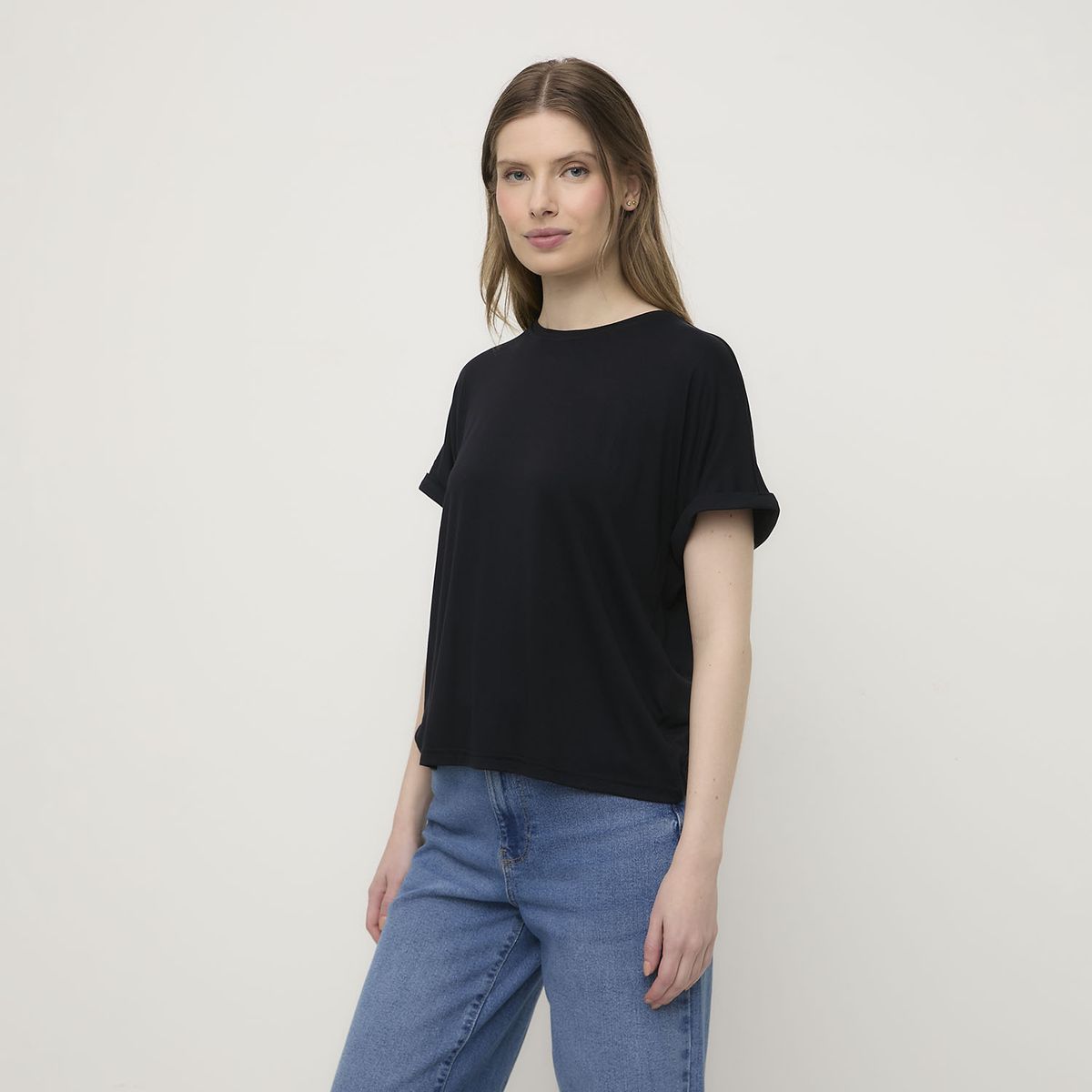 VERO MODA - Polera Lisa Manga Corta Mujer Vero Moda