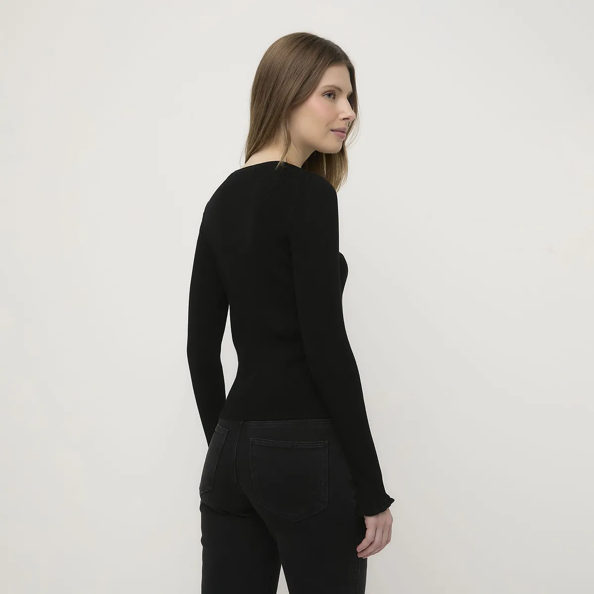 VERO MODA - Chaleco Abotonado Detalle Vuelo Mangas Mujer Vero Moda
