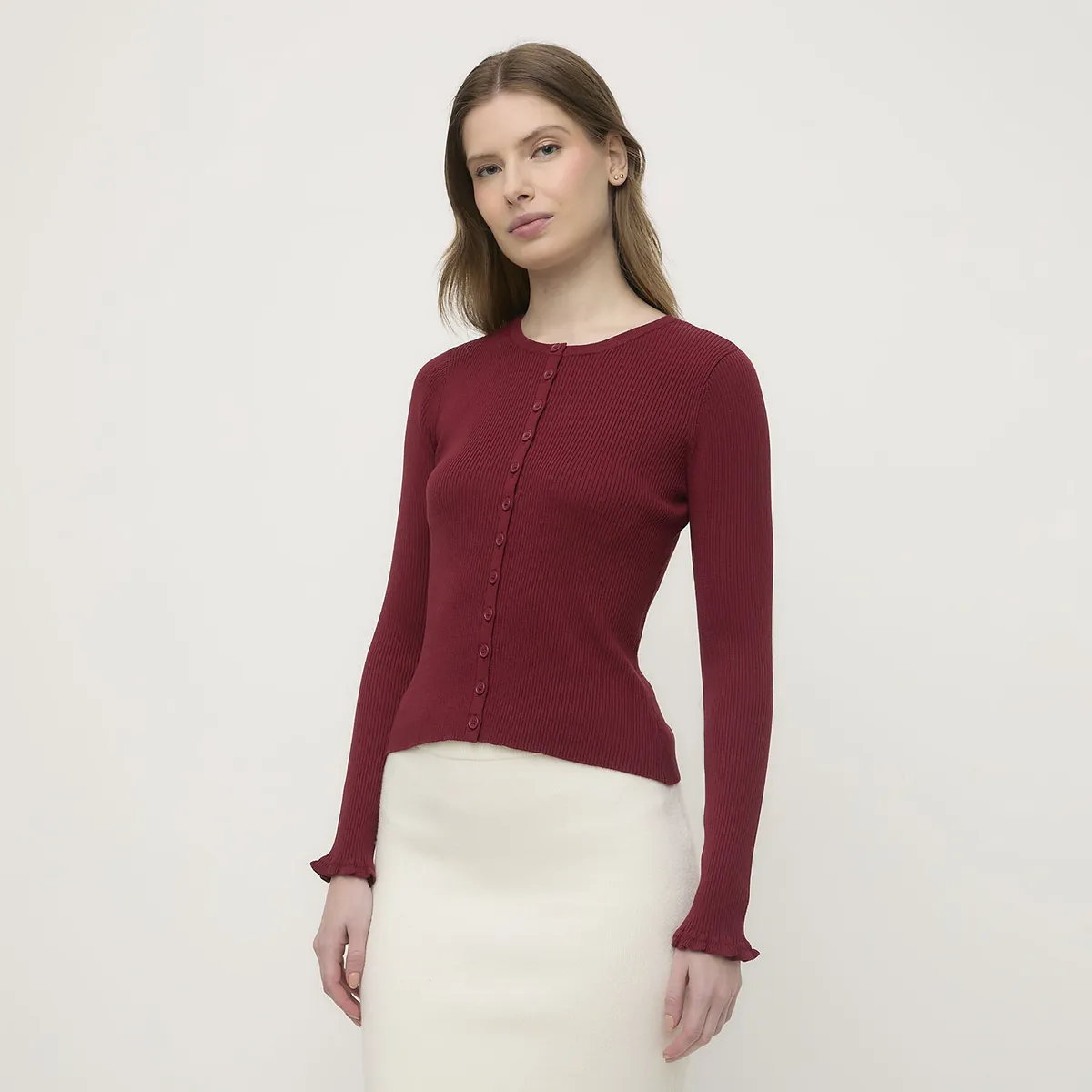 VERO MODA - Chaleco Abotonado Detalle Vuelo Mangas Mujer Vero Moda