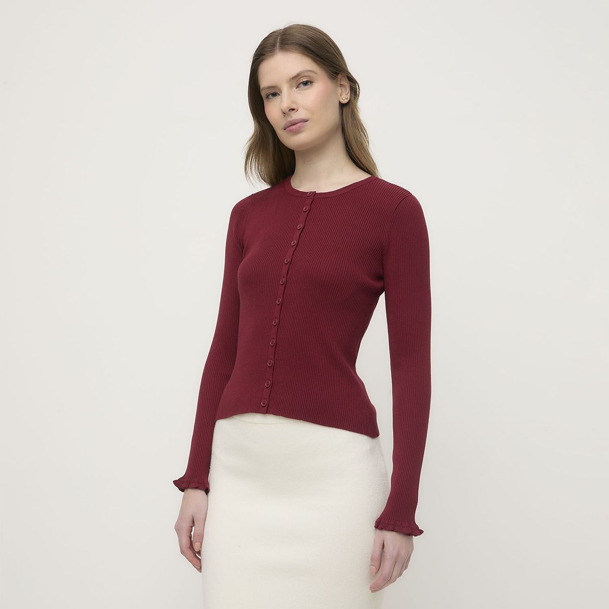 VERO MODA - Chaleco Abotonado Detalle Vuelo Mangas Mujer Vero Moda