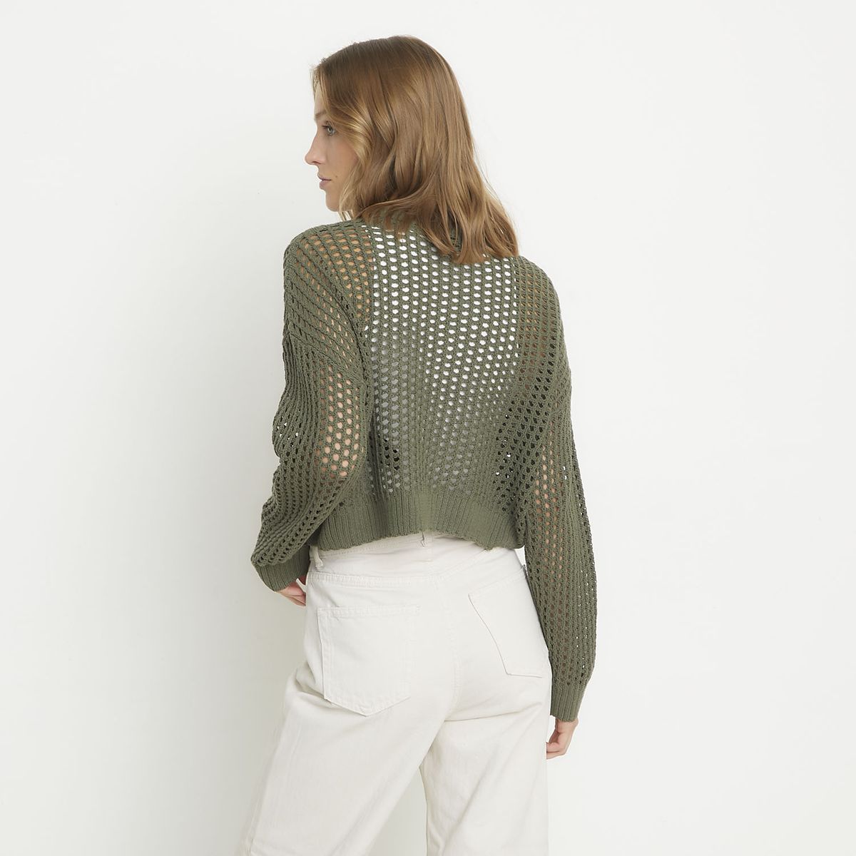 VERO MODA - Chaleco Corto Tejido Algodón Mujer Vero Moda