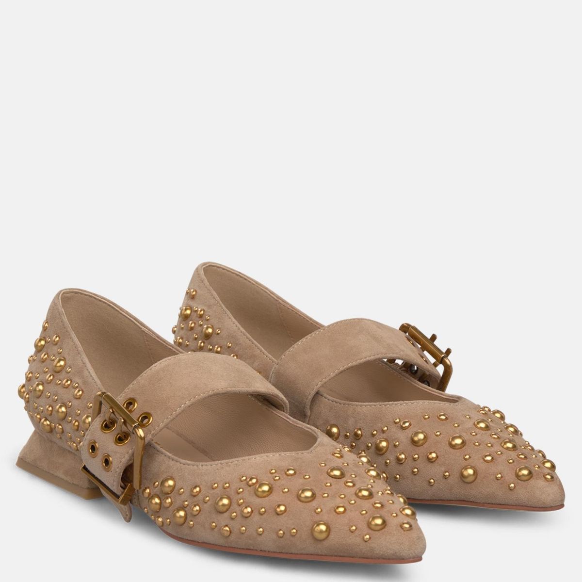 ALMA EN PENA - Ballerina Mujer Cuero Cafe Alma En Pena