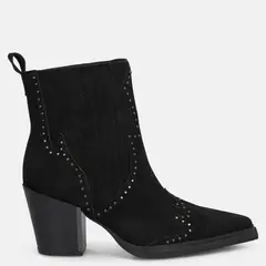 ALMA EN PENA - Botin Mujer Cuero Negro