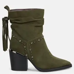 ALMA EN PENA - Botin Mujer Cuero Verde