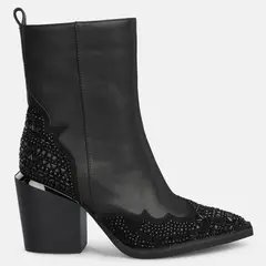 ALMA EN PENA - Botin Mujer Cuero Negro