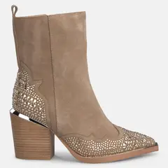 ALMA EN PENA - Botin Mujer Cuero Cafe