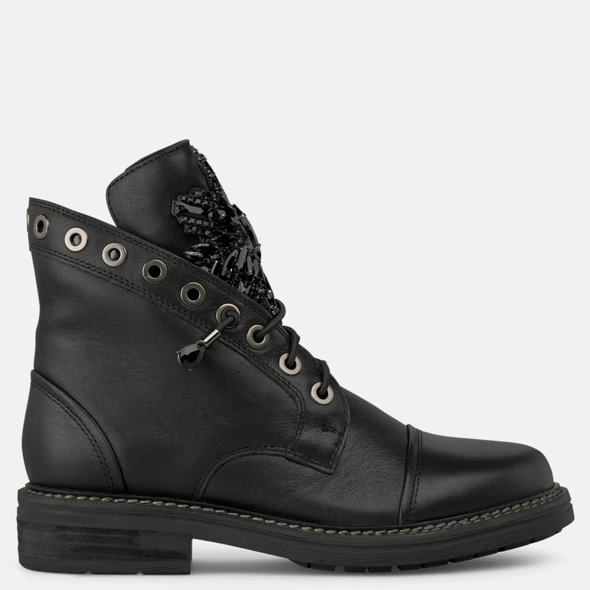 ALMA EN PENA - Botin Mujer Cuero Negro Alma En Pena