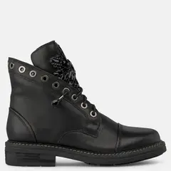 ALMA EN PENA - Botin Mujer Cuero Negro