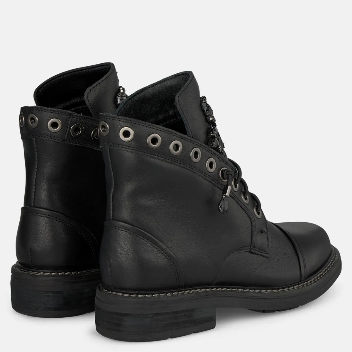 ALMA EN PENA - Botin Mujer Cuero Negro Alma En Pena