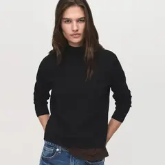 MANGO - Sweater Punto Cuello Perkins Mujer