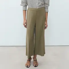 MANGO - Pantalón Palazzo Fluido Mujer