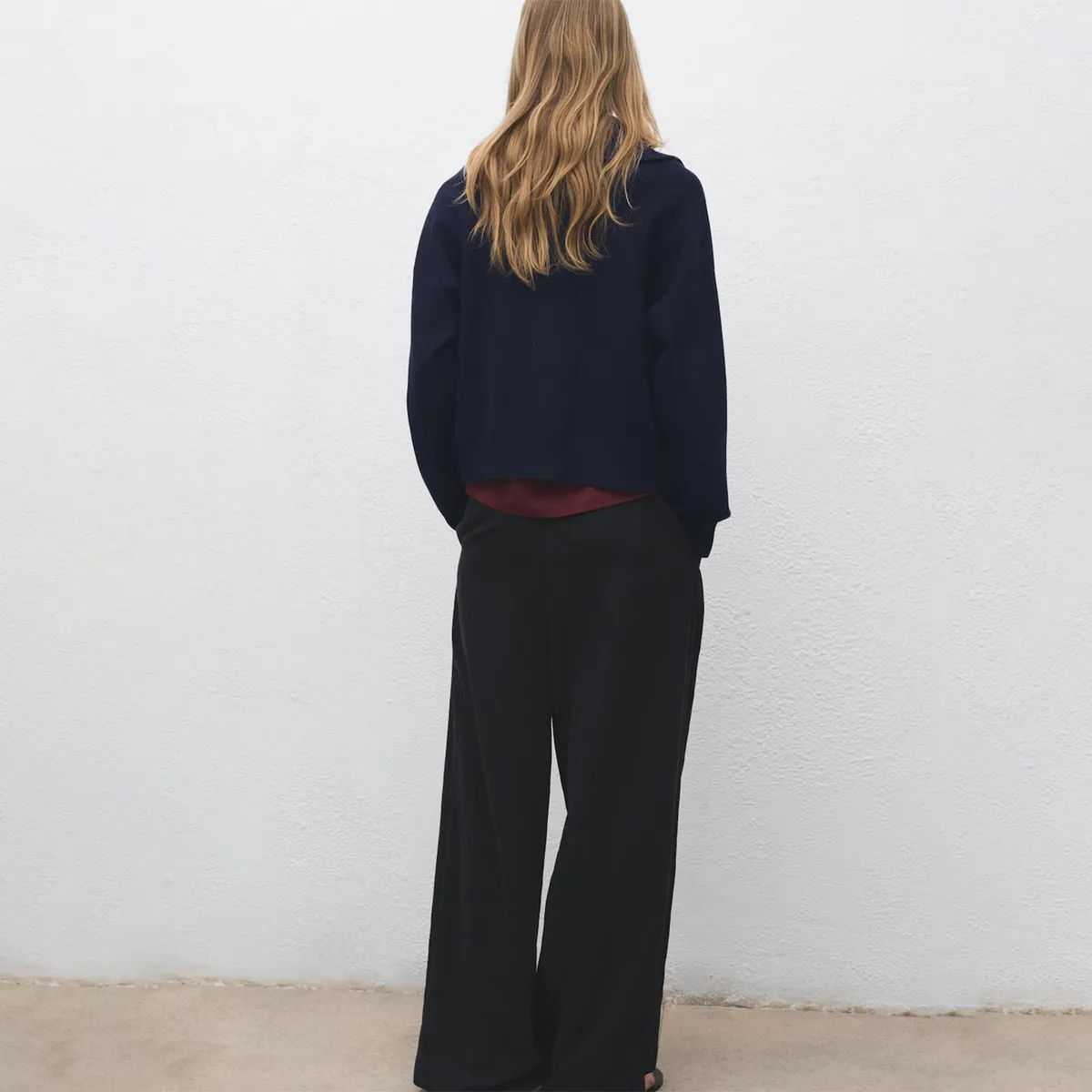 MANGO - Sweater Punto Cuello Cremallera Mujer Mango