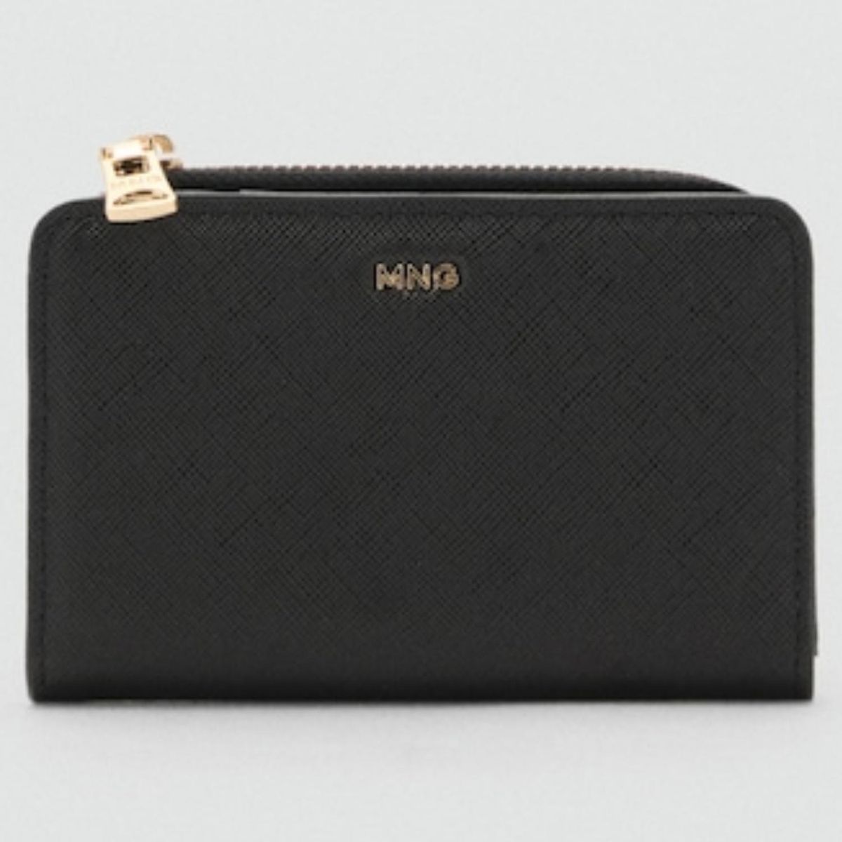 MANGO - Billetera Efecto Safiano Solapa Mujer Mango