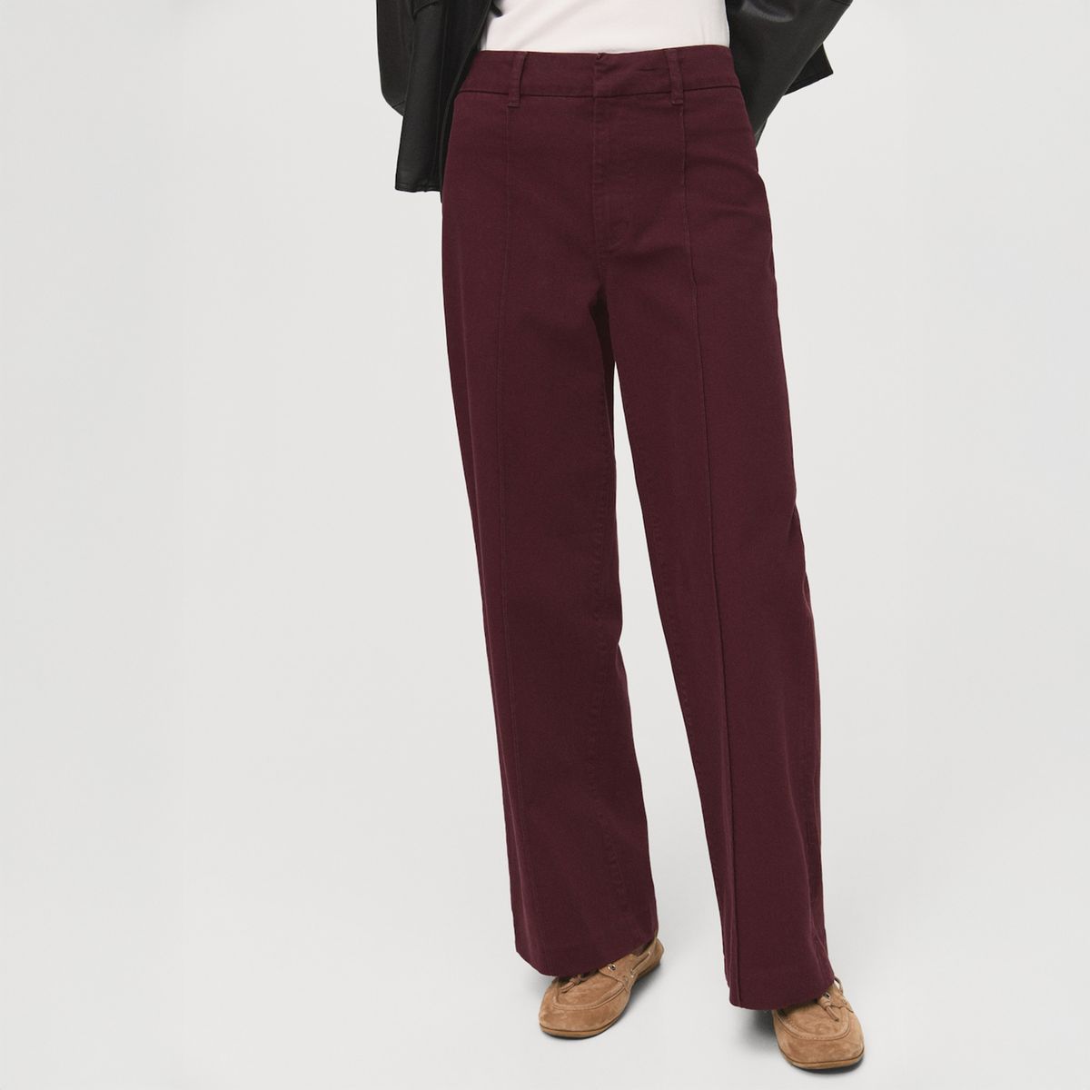 MANGO - Jeans Paloma Wide Leg Culotte Tiro Alto Mujer Mango