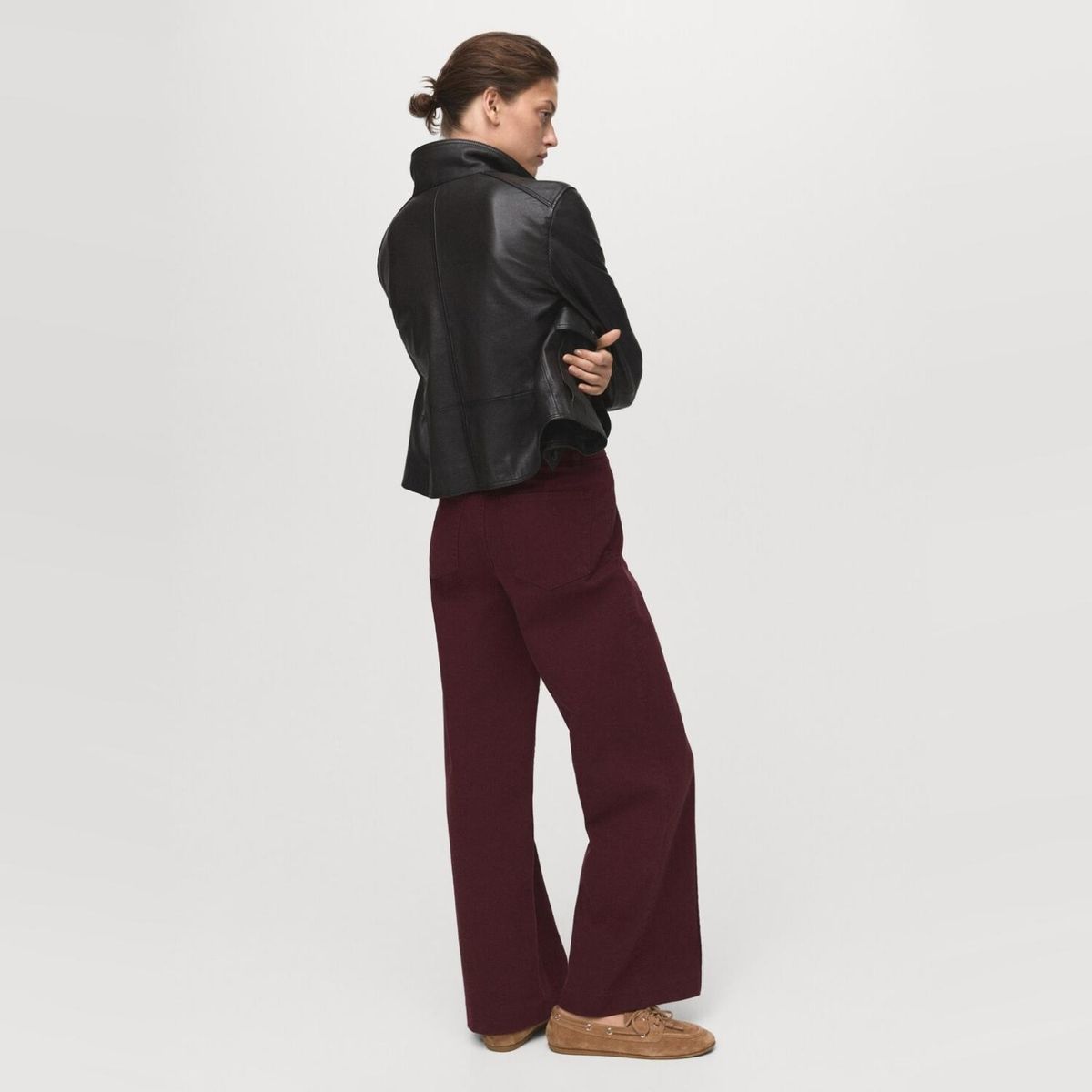 MANGO - Jeans Paloma Wide Leg Culotte Tiro Alto Mujer Mango