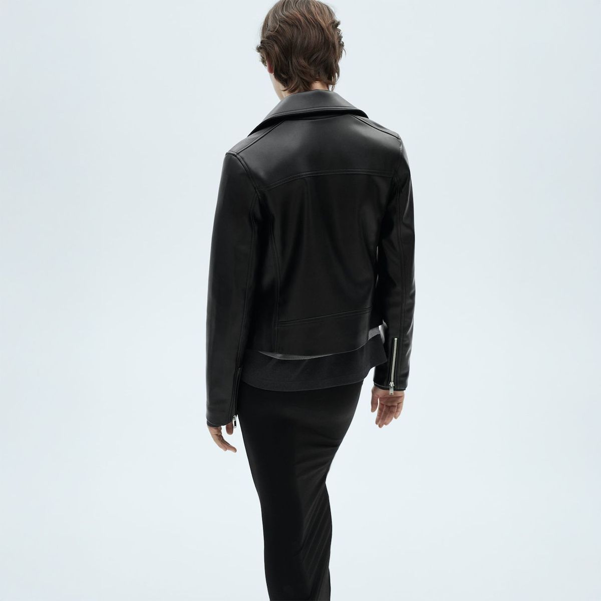 MANGO - Chaqueta Biker Efecto Piel Mujer Mango