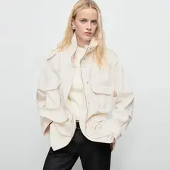 MANGO - Parka Vaquera Oversize Bolsillos Mujer