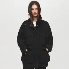 MANGO - Parka Vaquera Oversize Bolsillos Mujer
