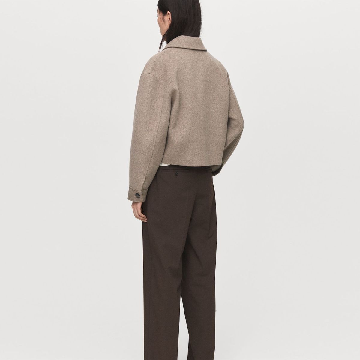 MANGO - Chaqueta Bomber Lana Mujer Mango