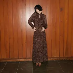 MANGO - Falda Evasé Estampado Paisley Mujer