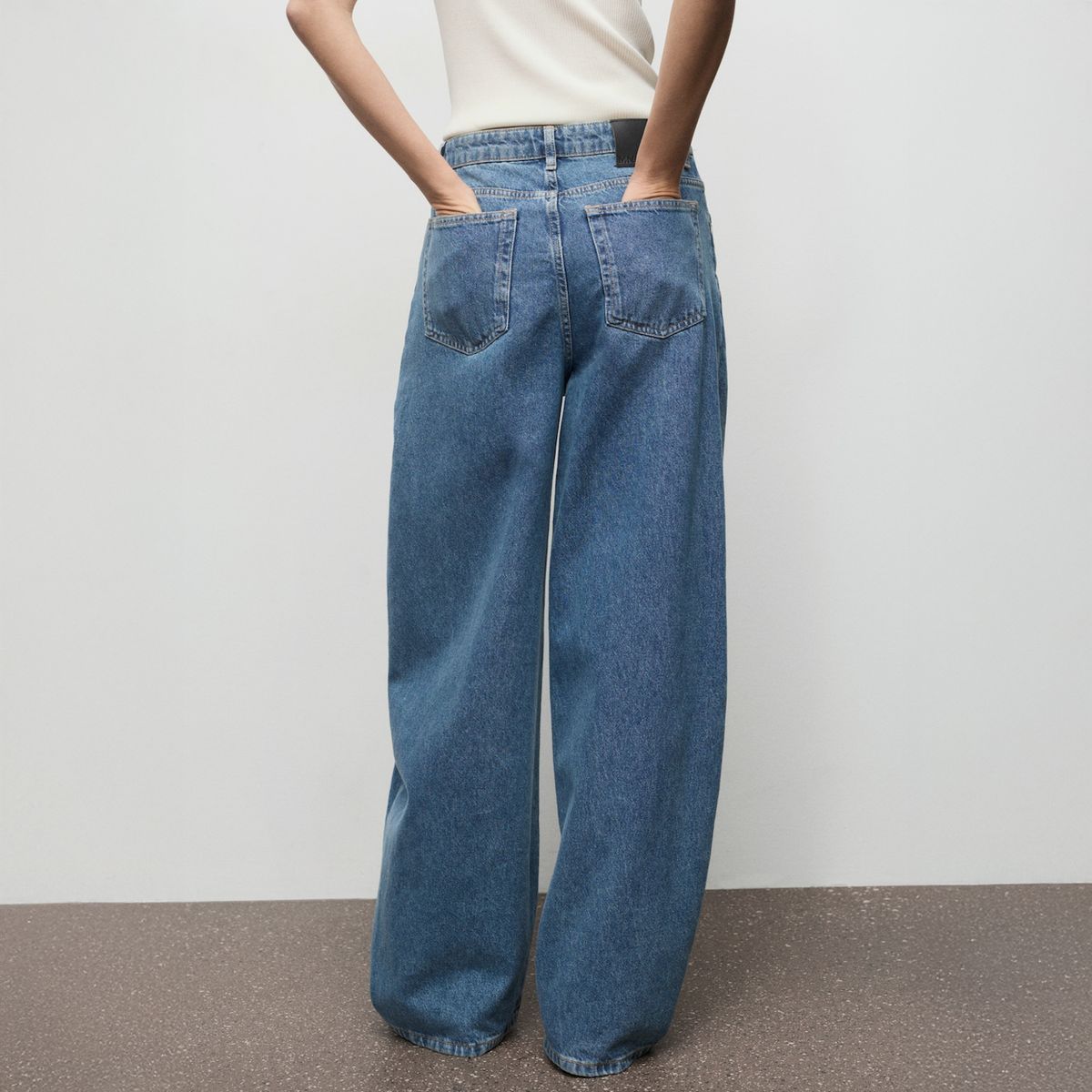 MANGO - Jeans Balloon Tiro Medio Mujer Mango