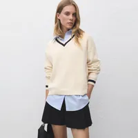 Sweater Camisa Combinado Mujer