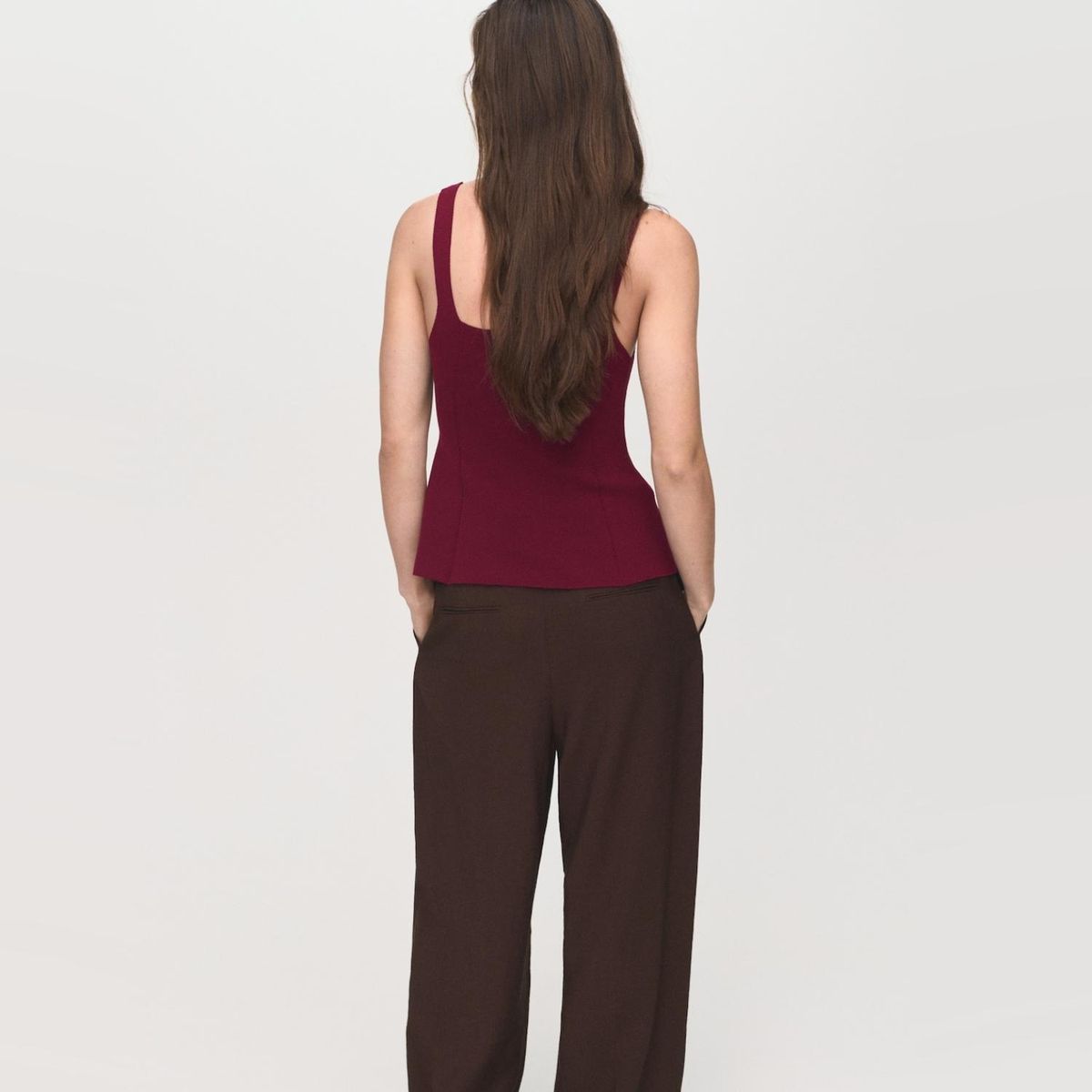 MANGO - Polera Punto Evasé Mujer Mango